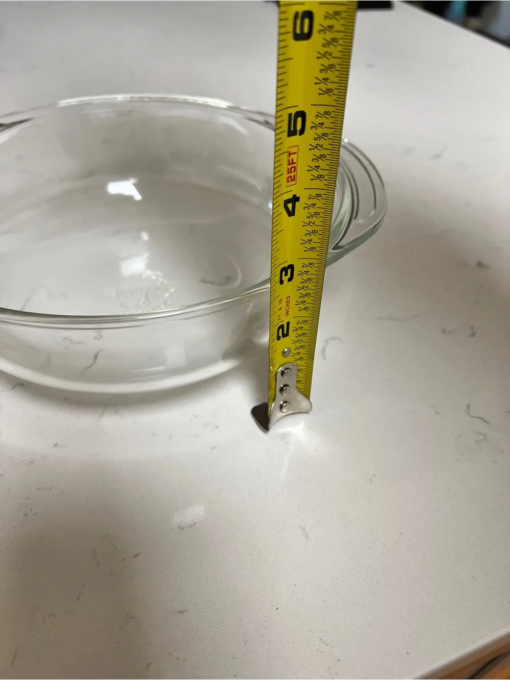PYREX Clear Glass Mixing Bowl with Pouring Lip 1/2 quart